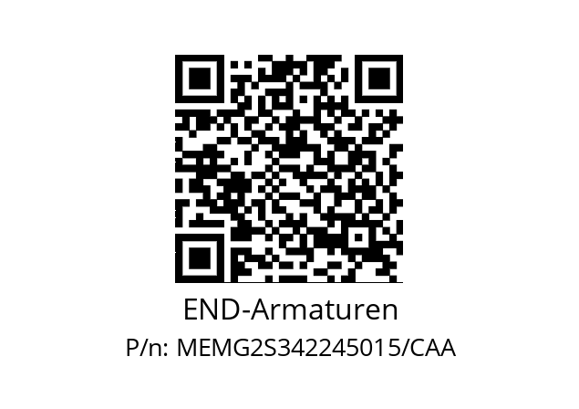   END-Armaturen MEMG2S342245015/CAA