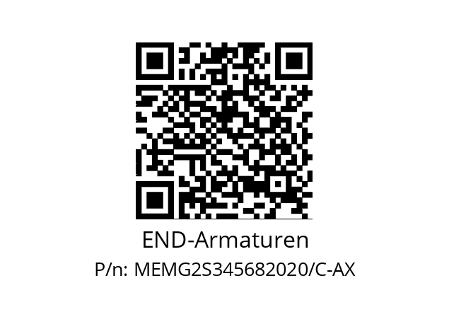   END-Armaturen MEMG2S345682020/C-AX