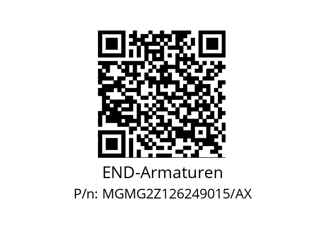   END-Armaturen MGMG2Z126249015/AX