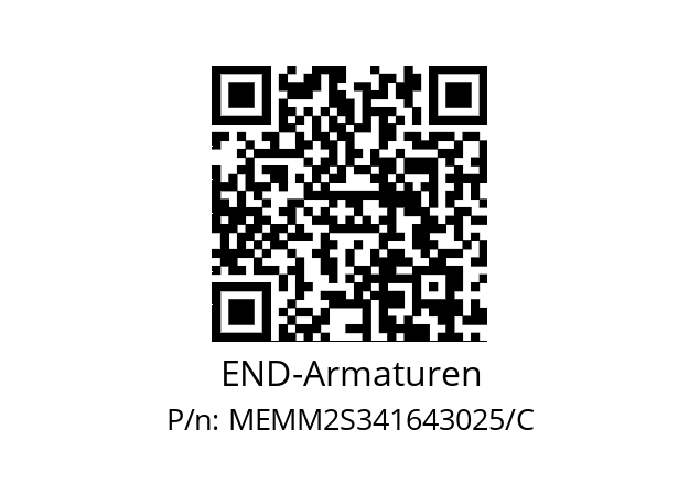   END-Armaturen MEMM2S341643025/C