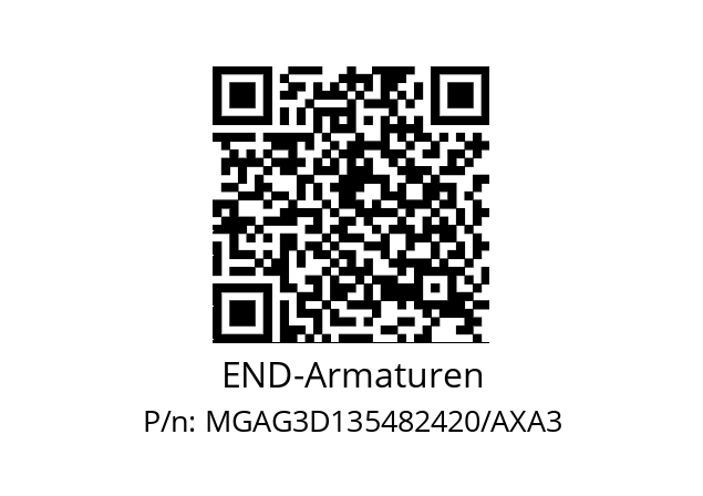   END-Armaturen MGAG3D135482420/AXA3