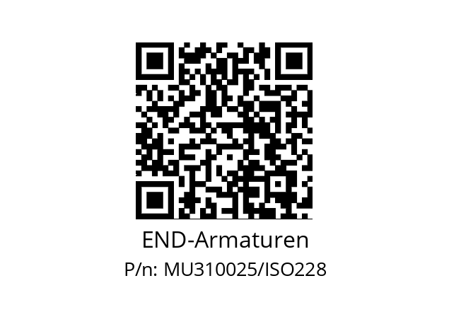   END-Armaturen MU310025/ISO228