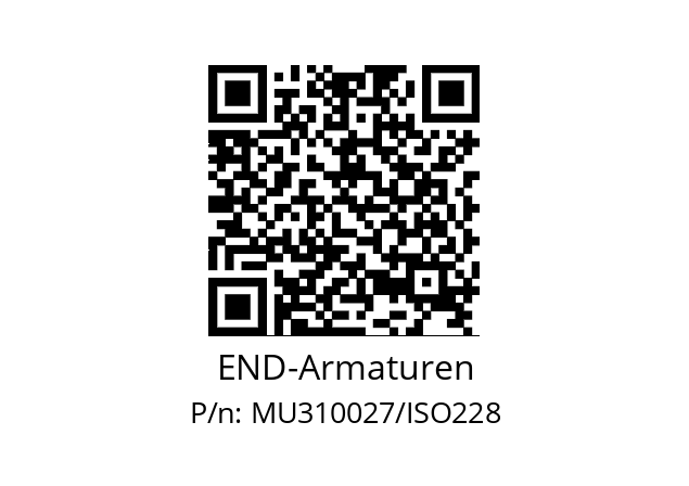   END-Armaturen MU310027/ISO228