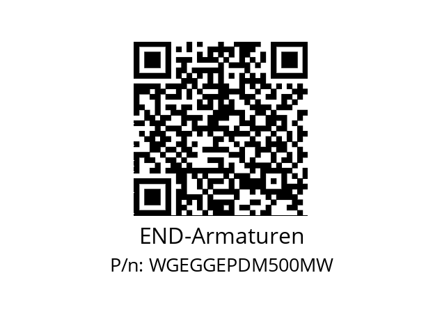   END-Armaturen WGEGGEPDM500MW