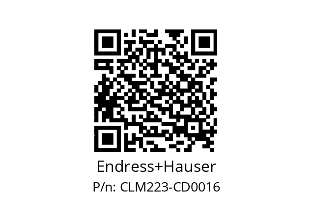   Endress+Hauser CLM223-CD0016