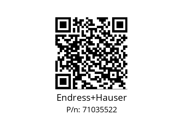   Endress+Hauser 71035522