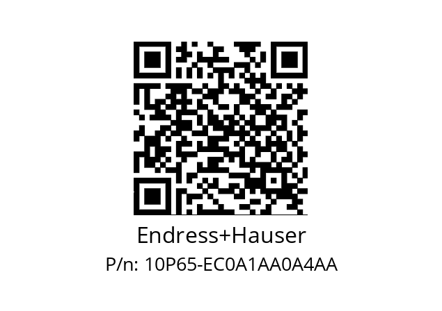   Endress+Hauser 10P65-EC0A1AA0A4AA