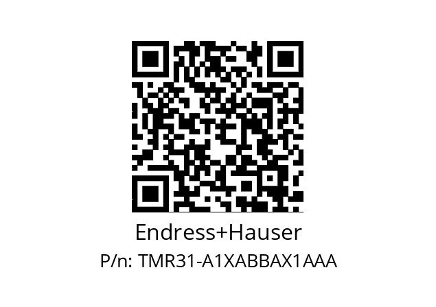   Endress+Hauser TMR31-A1XABBAX1AAA