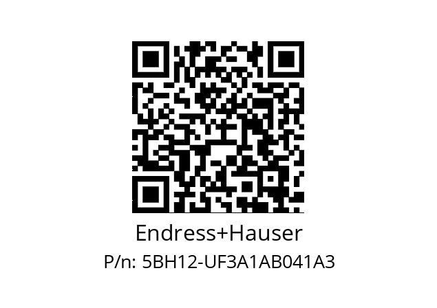   Endress+Hauser 5BH12-UF3A1AB041A3