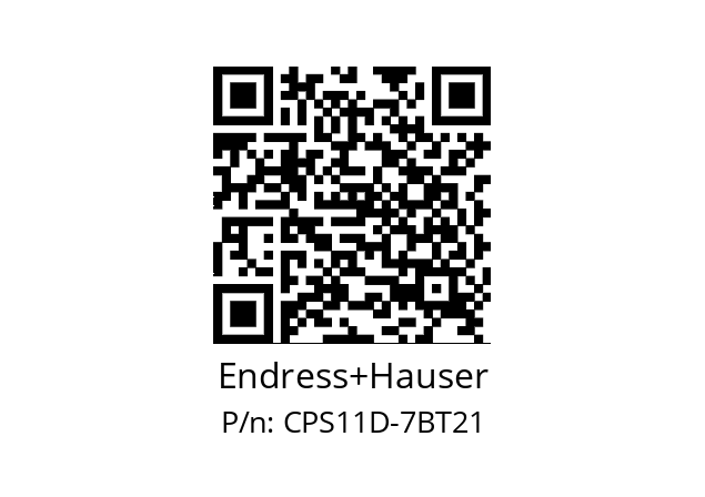   Endress+Hauser CPS11D-7BT21