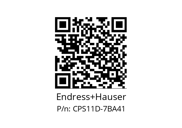   Endress+Hauser CPS11D-7BA41