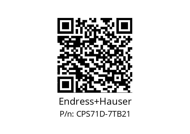   Endress+Hauser CPS71D-7TB21