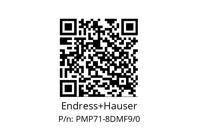   Endress+Hauser PMP71-8DMF9/0