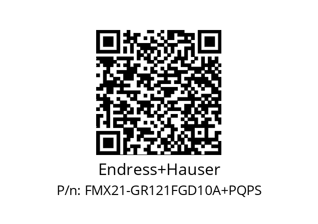   Endress+Hauser FMX21-GR121FGD10A+PQPS