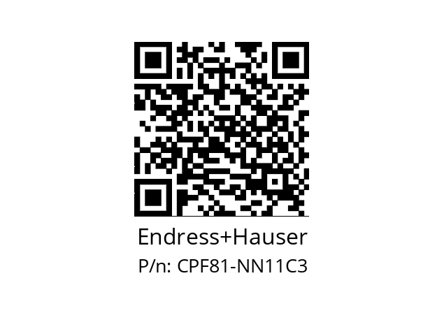   Endress+Hauser CPF81-NN11C3