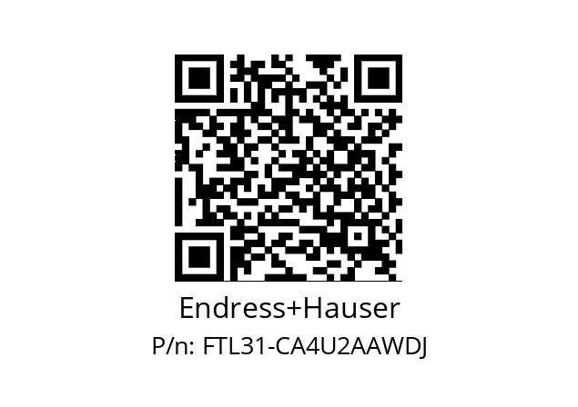   Endress+Hauser FTL31-CA4U2AAWDJ