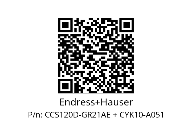   Endress+Hauser CCS120D-GR21AE + CYK10-A051