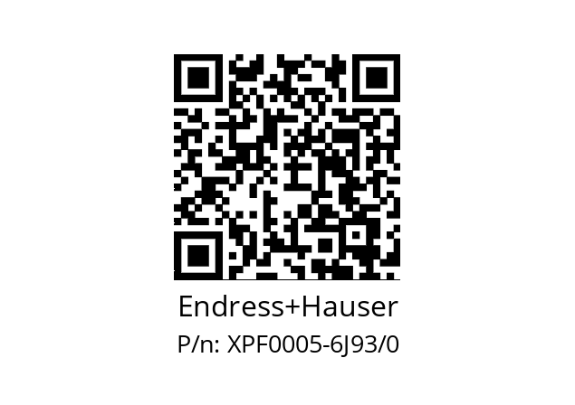   Endress+Hauser XPF0005-6J93/0