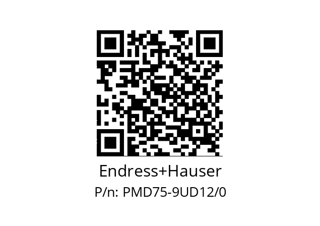   Endress+Hauser PMD75-9UD12/0