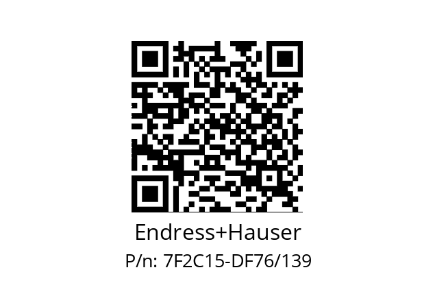   Endress+Hauser 7F2C15-DF76/139