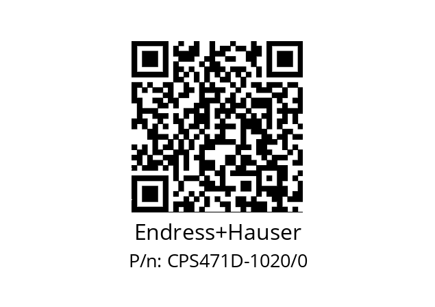   Endress+Hauser CPS471D-1020/0