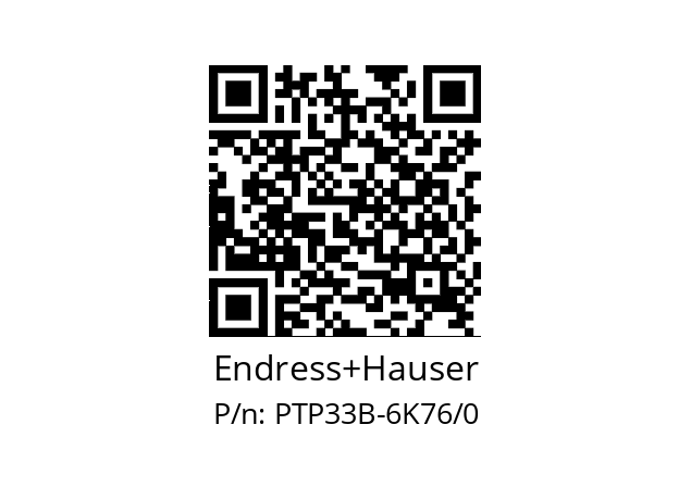   Endress+Hauser PTP33B-6K76/0