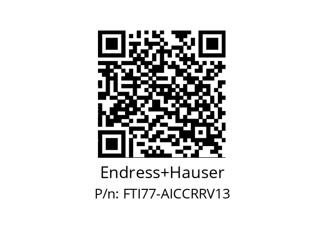   Endress+Hauser FTI77-AICCRRV13