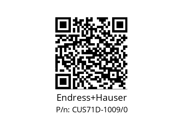   Endress+Hauser CUS71D-1009/0