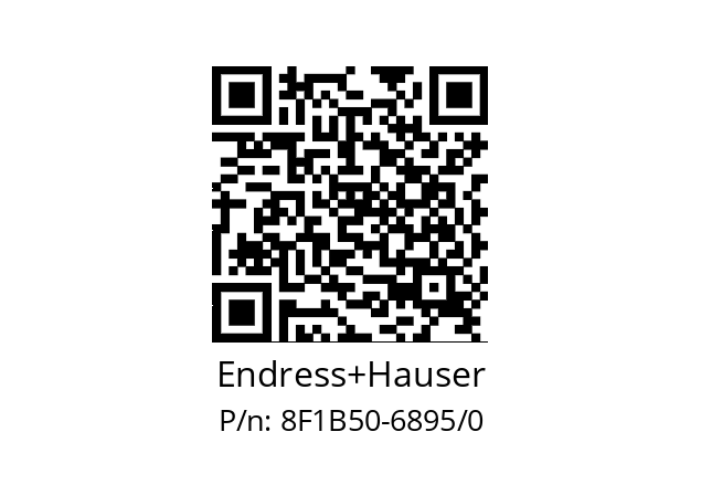   Endress+Hauser 8F1B50-6895/0