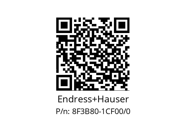   Endress+Hauser 8F3B80-1CF00/0