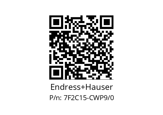   Endress+Hauser 7F2C15-CWP9/0