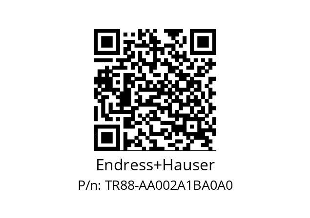   Endress+Hauser TR88-AA002A1BA0A0