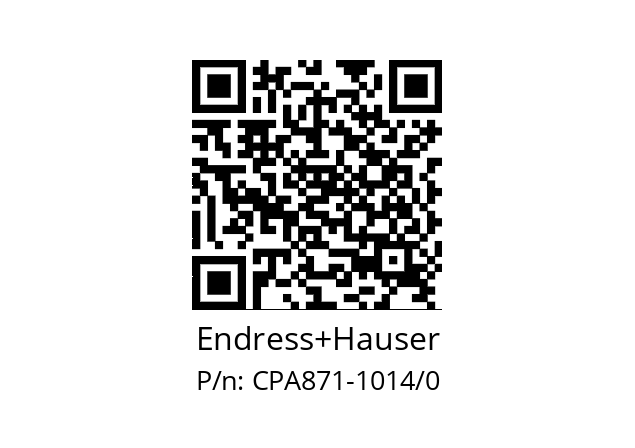   Endress+Hauser CPA871-1014/0