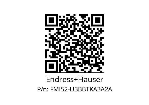   Endress+Hauser FMI52-U3BBTKA3A2A