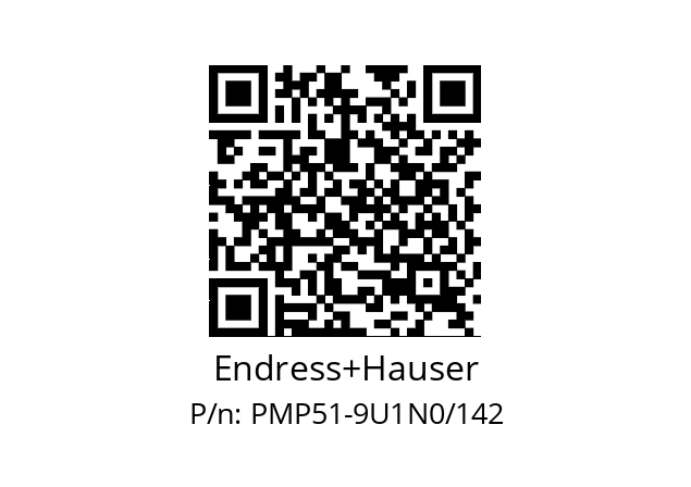   Endress+Hauser PMP51-9U1N0/142