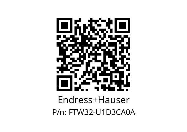   Endress+Hauser FTW32-U1D3CA0A