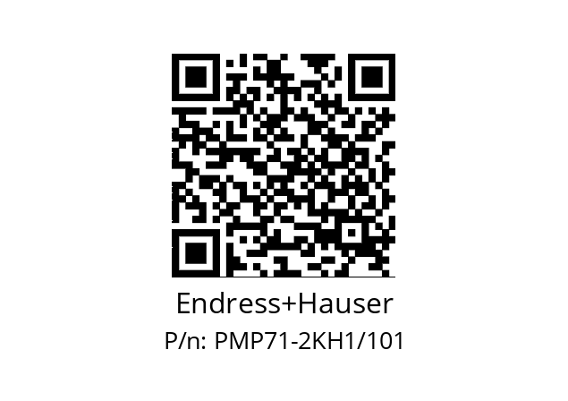   Endress+Hauser PMP71-2KH1/101