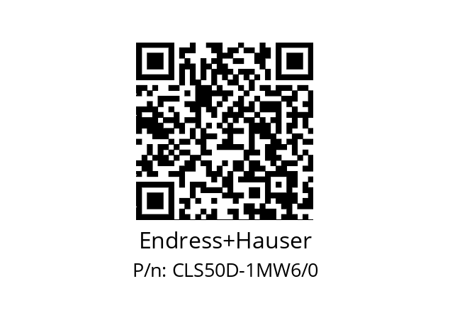   Endress+Hauser CLS50D-1MW6/0