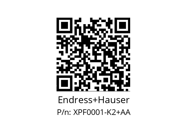   Endress+Hauser XPF0001-K2+AA