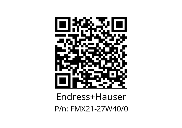   Endress+Hauser FMX21-27W40/0