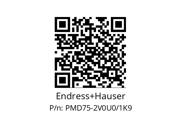   Endress+Hauser PMD75-2V0U0/1K9