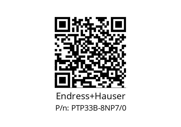   Endress+Hauser PTP33B-8NP7/0