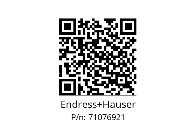   Endress+Hauser 71076921