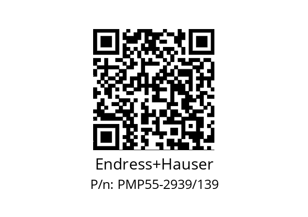   Endress+Hauser PMP55-2939/139