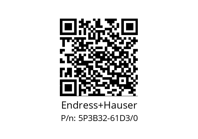   Endress+Hauser 5P3B32-61D3/0