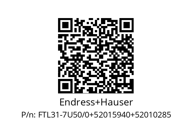   Endress+Hauser FTL31-7U50/0+52015940+52010285