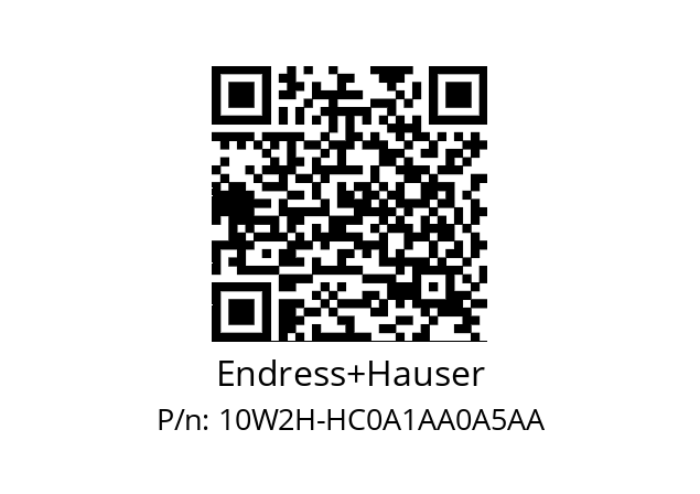   Endress+Hauser 10W2H-HC0A1AA0A5AA