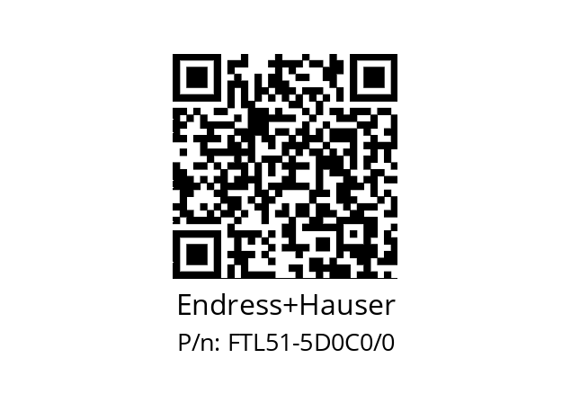   Endress+Hauser FTL51-5D0C0/0