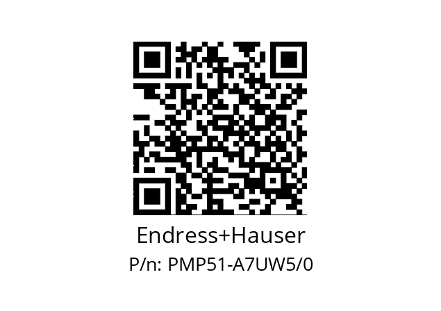   Endress+Hauser PMP51-A7UW5/0