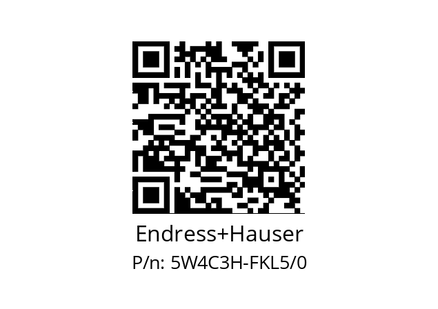   Endress+Hauser 5W4C3H-FKL5/0